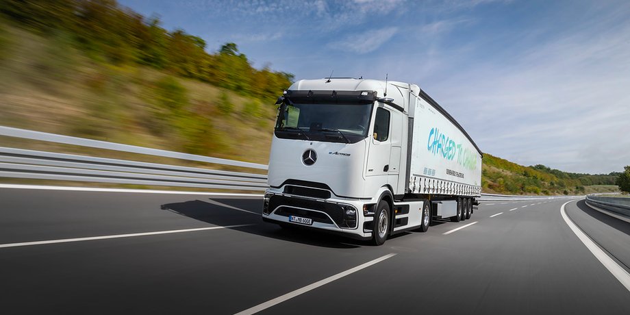 Mercedes, Mercedes-Benz, Mercedes-Benz eActros 600, Авто, Автомобілі, Вантажівка, Тягач, Фото