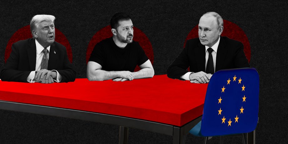 Владимир Зеленский, Дональд Трамп и Владимир Путин — переговоры о прекращении войны в Украине без участия Европы