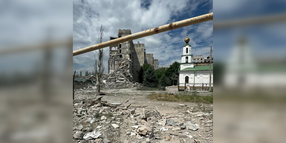 Руїни Торецька, Торецьк 2 липня, Торецьк наступ РФ, Торецьк евакуація, Торецьк бої, Торецьк діти