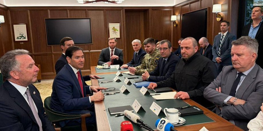 Витковв, Рубио, Гнатов, Скибицкий, Умеров, Кислица во время встречи во Флориде 30 ноября