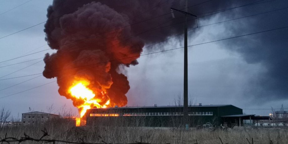 пожар, нефтебаза