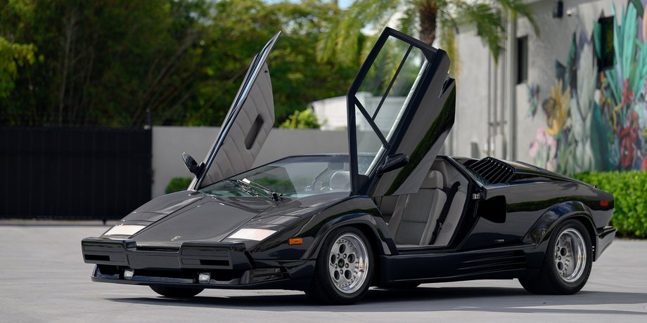 Lamborghini Countach 1990, Lamborghini Countach, суперкар Lamborghini, Lamborghini Countach 25th Anniversary