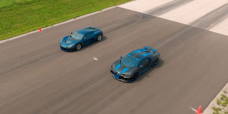 Bugatti, Bugatti Chiron, Bugatti Chiron SuperSport, Rimac, Rimac Nevera, Гонки, Драг-рейсинг, Авто, Автомобили, Видео