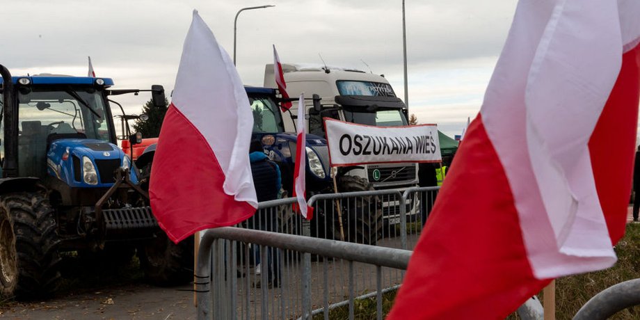 транспортная блокада украино-польской границы, польские фермеры, протестующие, агропродукция, Польша, Украина