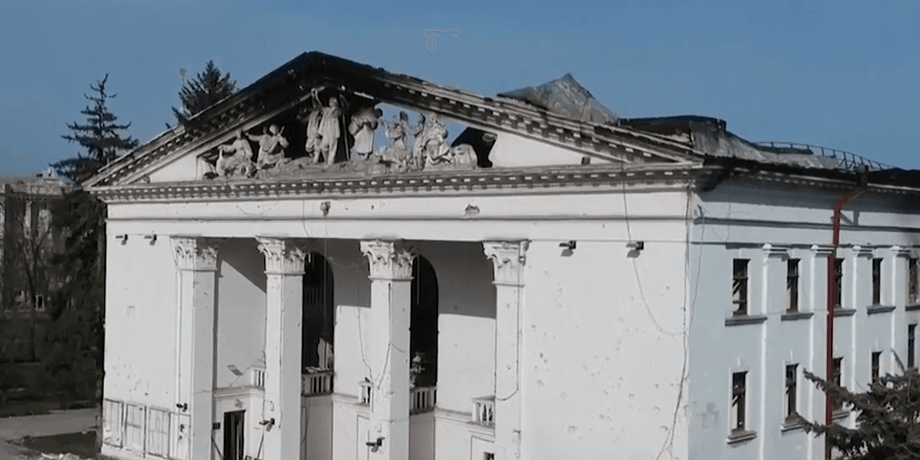 Маріуполь, драмтеатр, окупація, знос, відео, війна в Україні