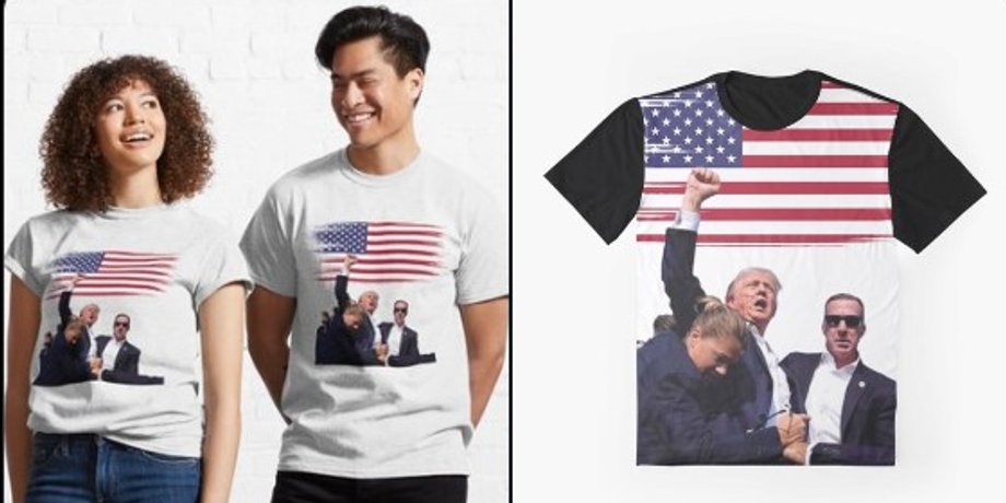 покушение на Трампа футболки