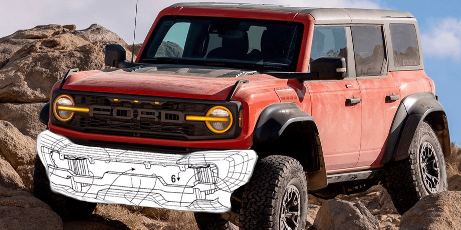 Ford, Ford Bronco, Бампер, Передний бампер, Технологии, Разработки, Авто, Автомобили, Патенты, Фото