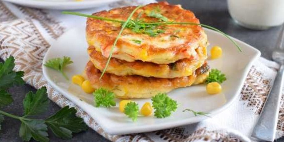 Оладьи с кукурузой, оладьи рецепт