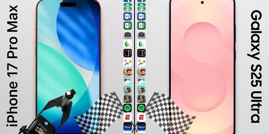 iPhone 17 Pro Max против Galaxy S25 Ultra тест скорости phonebuff