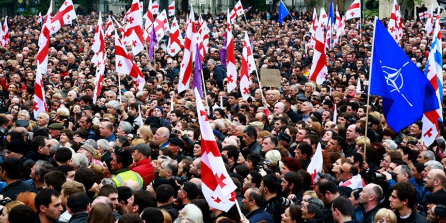 Митинг в Тбилиси / Фото: Azcongress.ru