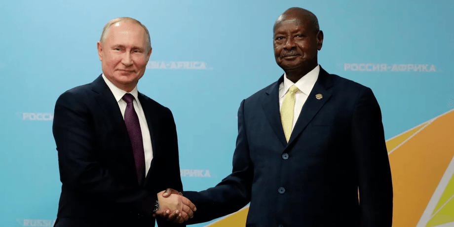 президент Росії Володимир Путін, президент Уганди Йовері Кагута Мусевені, африканське турне Лаврова, візит в Африку