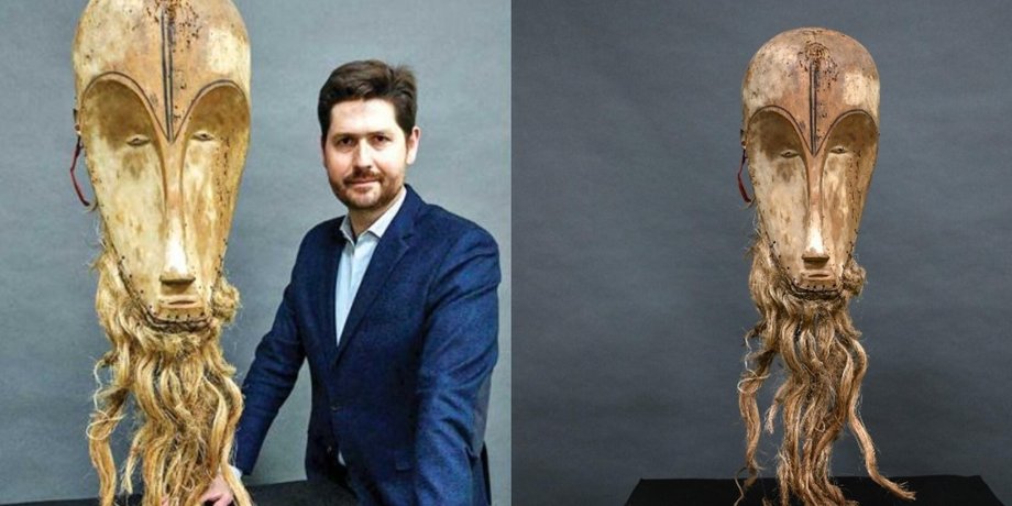 африканська маска, аукціоніст Жан-Крістоф Джузеппі