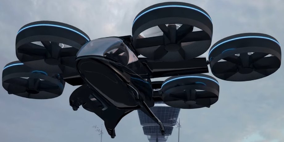 eVTOL, аеротаксі, аеромаршрутка, квадрокоптер, пасажирський безпілотник