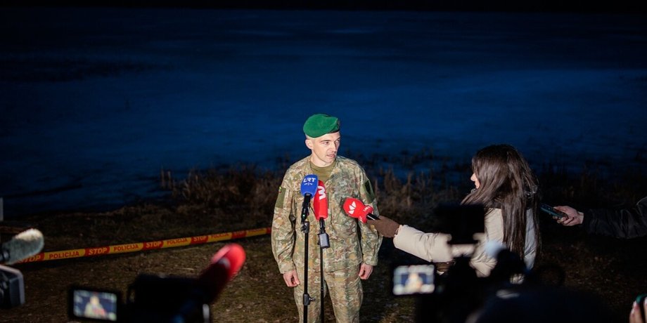 российский дрон прилетел в литву