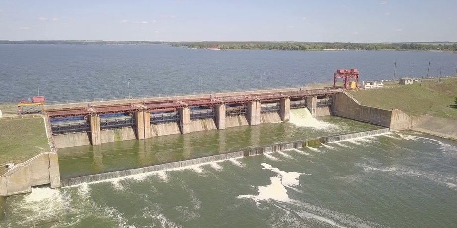 печенежское водохранилище, дамба, северский донец, понтонные переправы