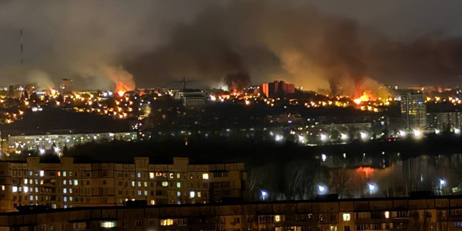 Ночная атака РФ по Днепру