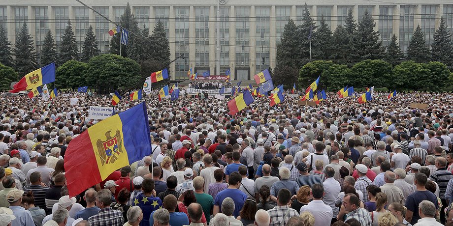Протесты в Молдове / Фото: ТСН