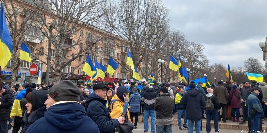 Митинги в оккупированном Херсоне, референдум в херсоне,