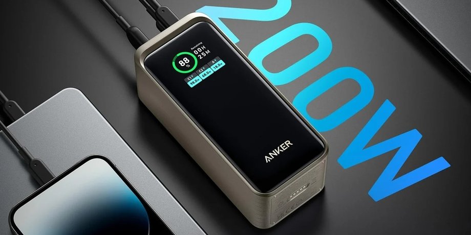 Anker 735 Prime 20000 mAh 200W лучший повербанк для ноутбука Украина