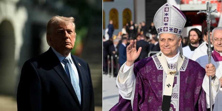 дональд трамп и лев XIV