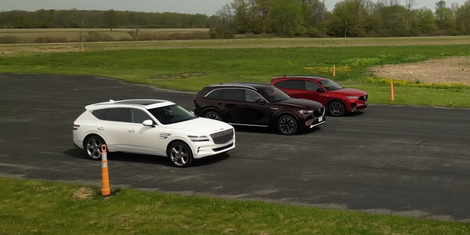 Mazda CX-90, Acura MDX Type S, Genesis GV80, Кроссоверы, Драг-рейсинг, Гонки, Заезд, Блогеры, Видео