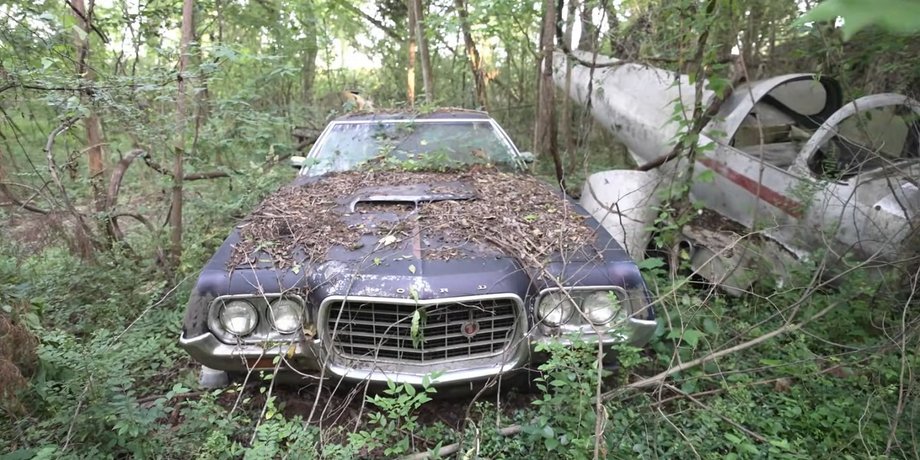 брошенный автомобиль, Ford Gran Torino 1972, Ford Gran Torino, коллекция авто, заброшенные авто, Ford Gran Torino 1972, Ford Gran Torino, коллекция авто