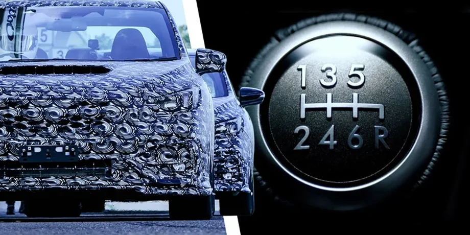 Новий Subaru WRX у камуфляжі та важіль 6-ступінчастої механічної коробки передач STI