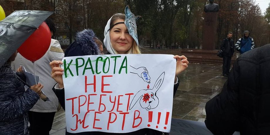 Участница марша в защиту животных / Фото: соцсети