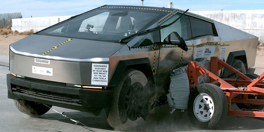 Tesla Cybertruck краш-тест, Tesla Cybertruck, краш-тест Tesla Cybertruck