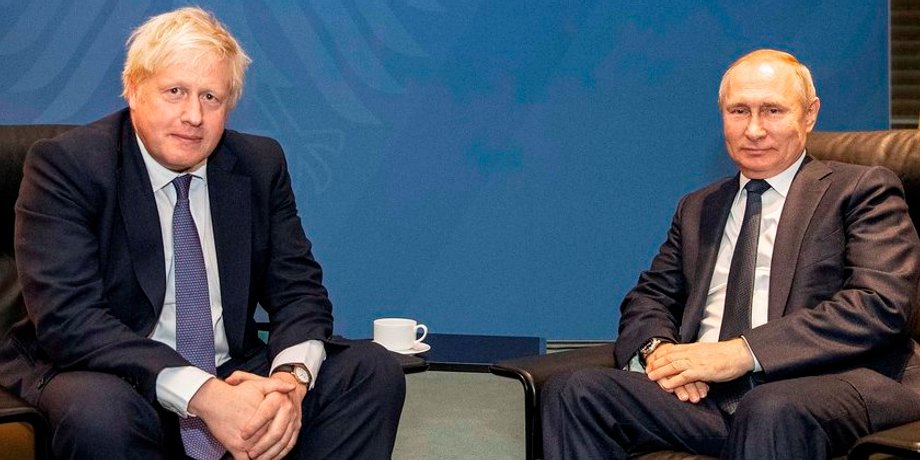 путин и Джонсон, владимир Путин, Борис Джонсон