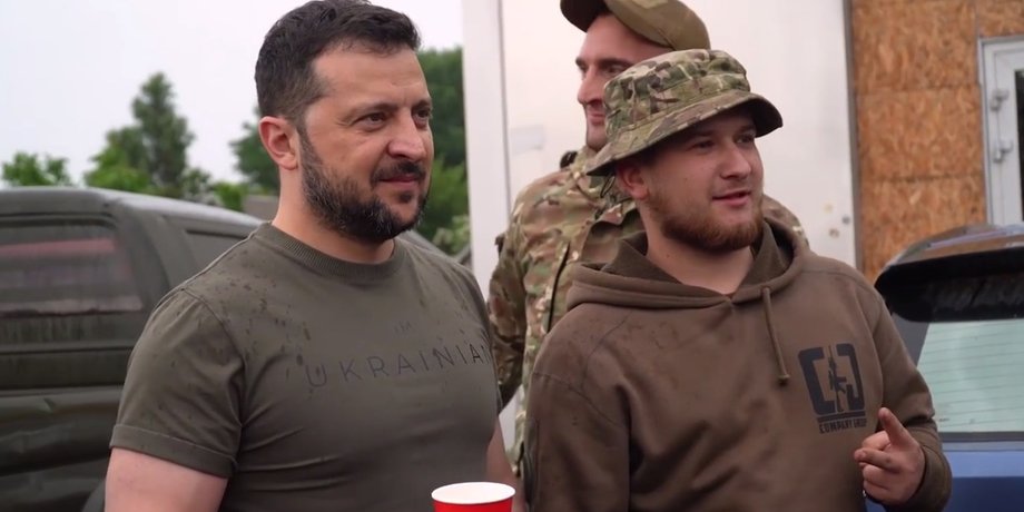 володимир зеленський і бійці зсу