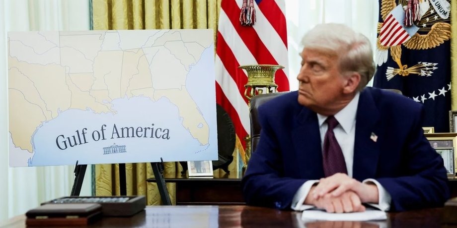 Дональд Трамп, залив америки, американский залив, клаудия шейнбаум, Мексиканский залив