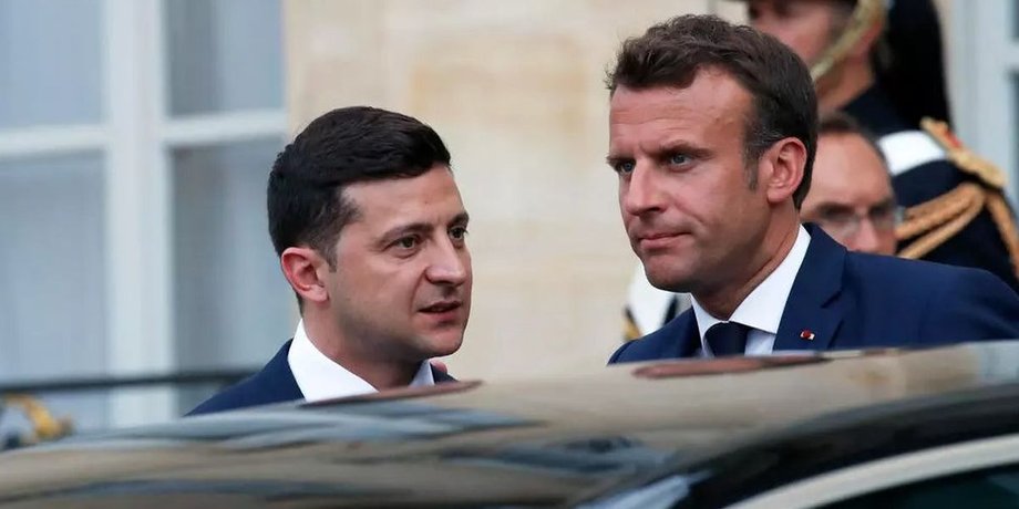 Зеленский, Макрон, встреча, Украина, ЕС, НАТО