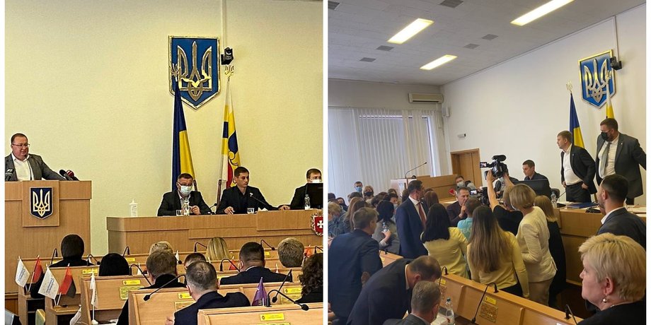 Ровно, Ровенский облсовет, драка депутатов, драка в Ровенском облсовете