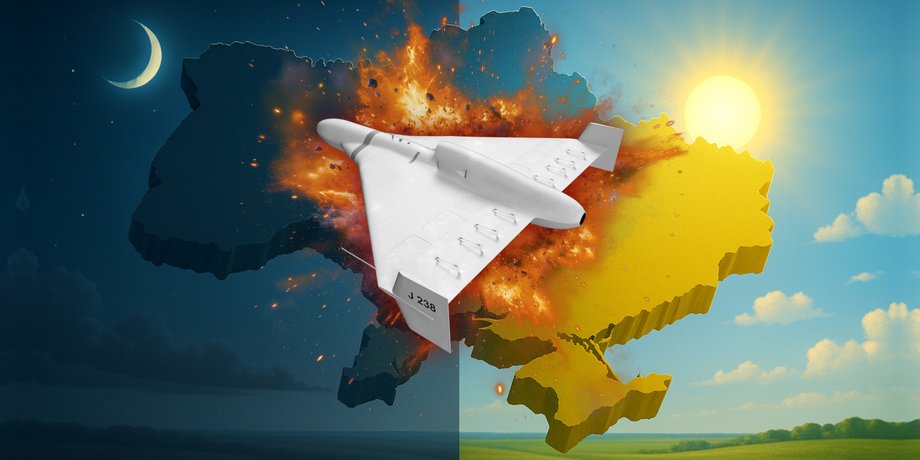цілодобова атака шахедів, атака дронив, атака по україні