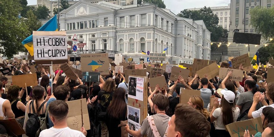 мітинги в києві у києві мітинги проти відставки федорова