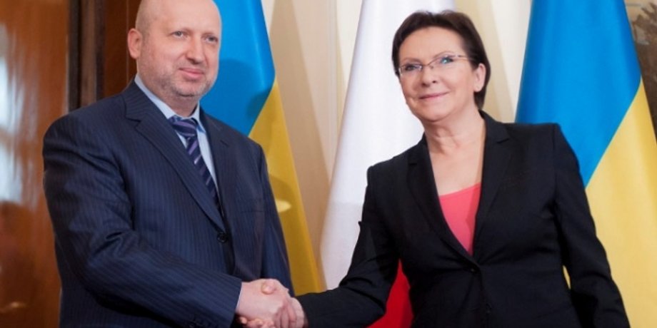 Александр Турчинов и Ева Копач / Фото пресс-службы СНБО Украины