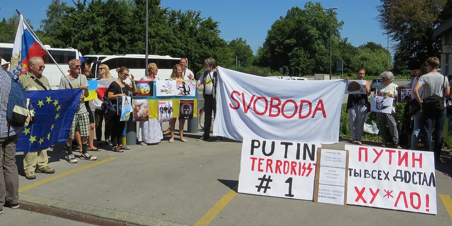 Путину в Словении устроили "теплый" прием / Фото: slovenia.mfa.gov.ua