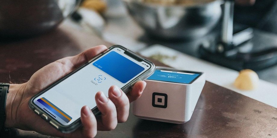 смартфон, сканирование, оплата