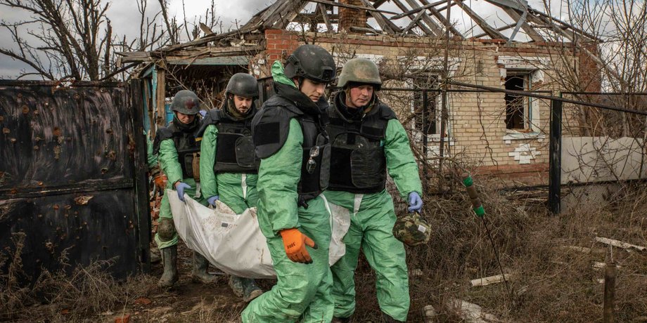 Поиск тел российских солдат, потери российской армии