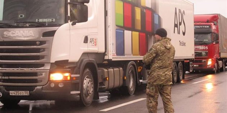 Блокада российских фур / Фото: censor.net.ua
