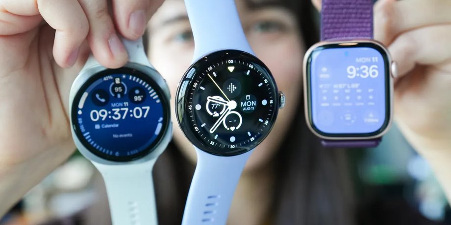Samsung Galaxy Watch, Google Pixel Watch и Apple Watch