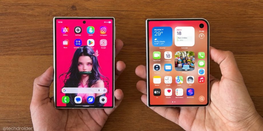 Apple iPhone Duo и Samsung Galaxy Z Fold 8