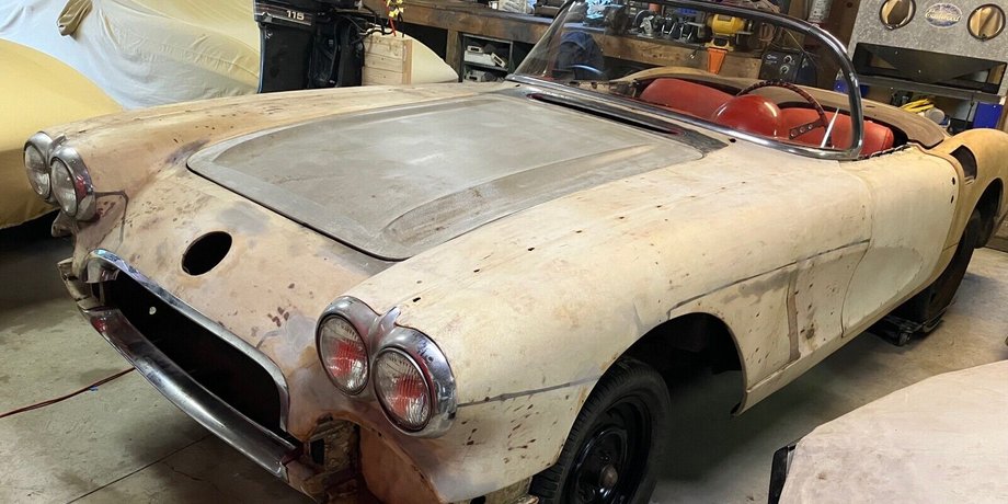 Chevrolet Corvette 1960, Chevrolet Corvette, Chevrolet Corvette C1, заброшенные авто