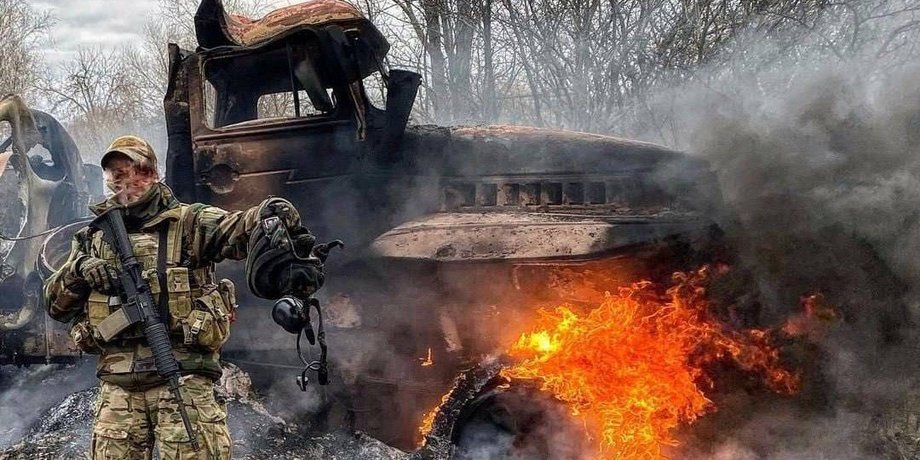 горит техника, танк, всу