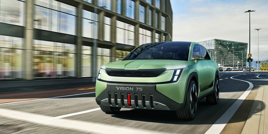Кроссовер Skoda Vision 7S, Кроссовер Skoda, Skoda Vision 7S, электромобиль Skoda, электрокроссовер Skoda