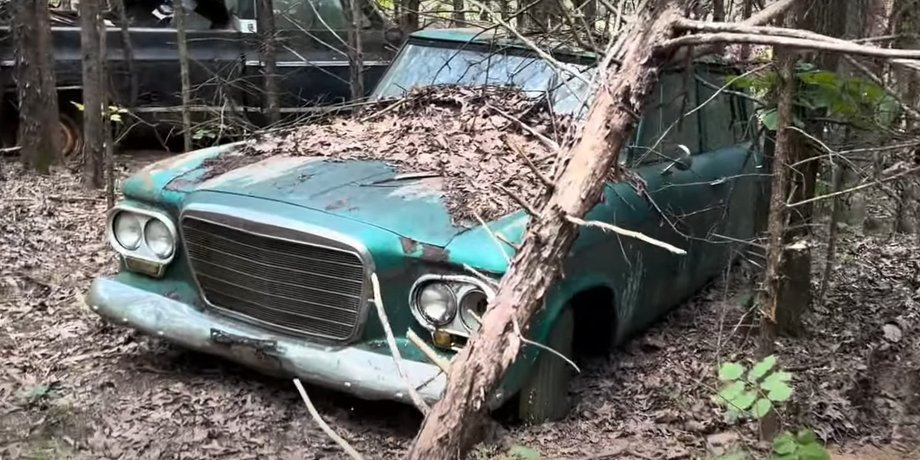Studebaker Lark, ретро авто, кладбище авто, свалка авто