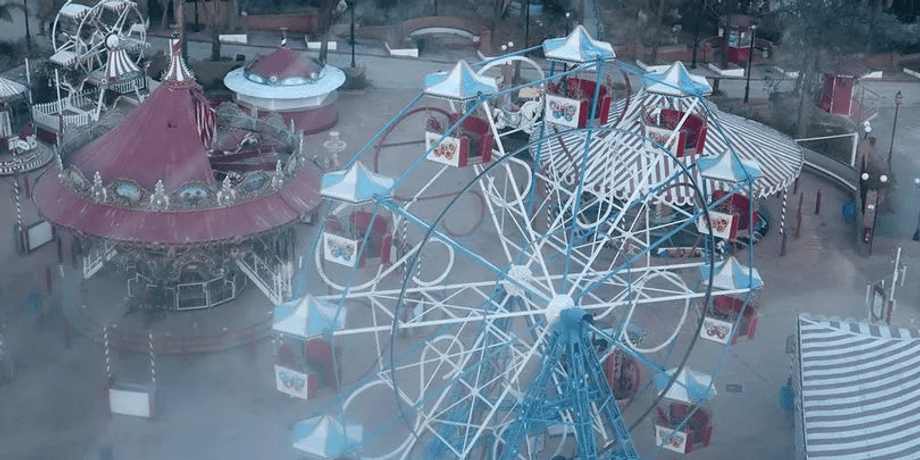 Заброшенный парк развлечений, зона отдыха, Tivoli World, охрана парка, полиция, блогеры, снимали видео, банкротство