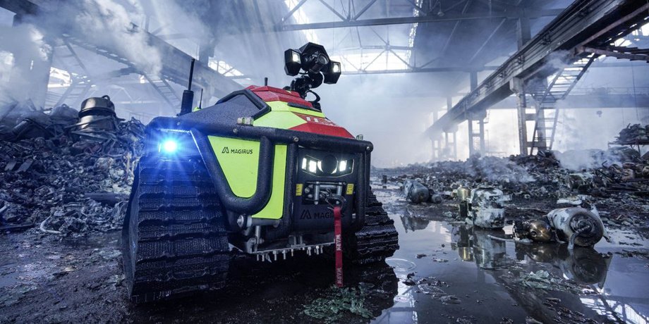 Magirus Wolf R1, пожежний робот