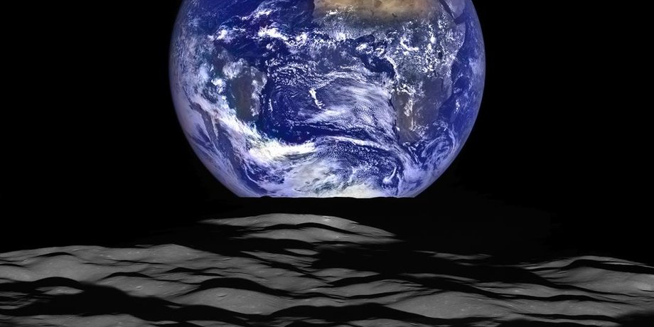 Вид Земли с Луны / Фото: Arizona State University / Goddard / NASA
